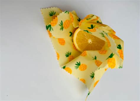 Set Of 3 Reusable Beeswax Food Wraps Starter Pack Great Etsy