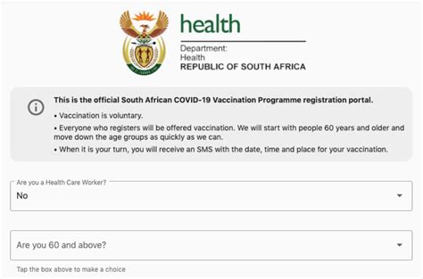 The african union has secured an additional 270 million covid vaccines doses for african countries, with at least 50 million available from april to june 2021, but it still may not be enough to meet demand for the region. Vaccine Registration South Africa / Evds Self Registration ...