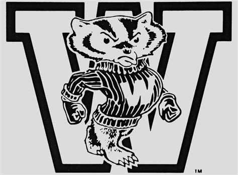 Badgers logo | Badgers logo, Bucky badger, Wisconsin badgers logo