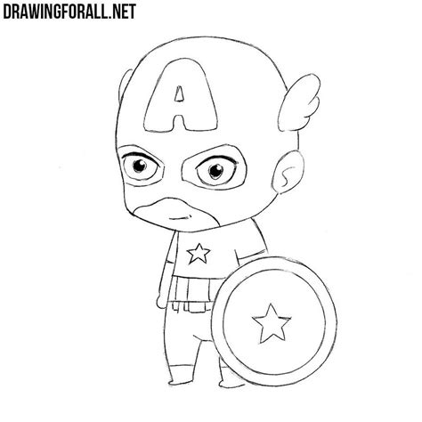 How To Draw Chibi Captain America