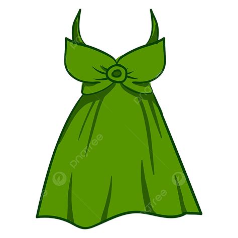 Green Dress Clipart Png Images Green Dress Illustration Vector On