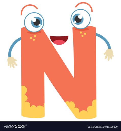 Letter N Royalty Free Vector Image Vectorstock