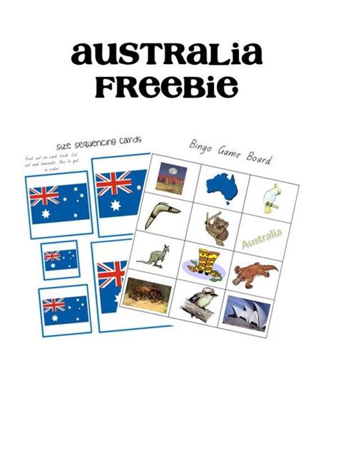 Free Australian Printables A Moment In Our World Australia Day