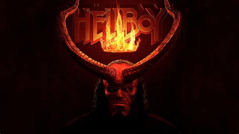 Hellboy Personnages De Films Affiche De Film Sombre Cornes Feu