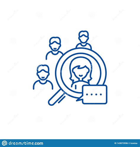 Candidate Selection Line Icon Concept. Candidate Selection Flat Vector Symbol, Sign, Outline 