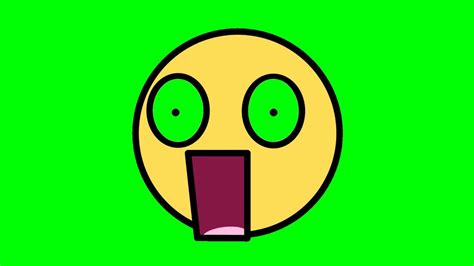 Shocked Emoji Green Screen Footage Free Download Youtube