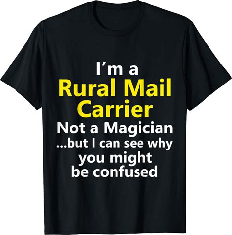 Funny Rural Mail Carrier Job Post Office Letter Man T T