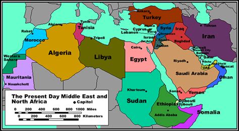 Map Of North African Countries