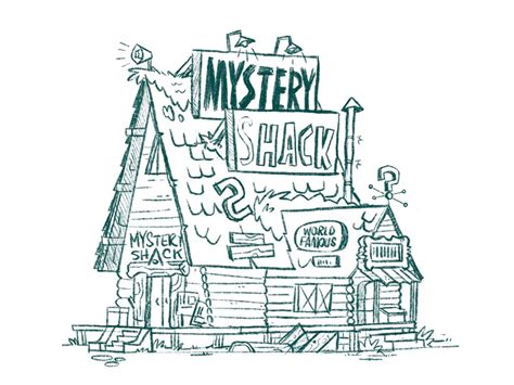 Mystery Shack From Gravity Falls Sketch Artofit