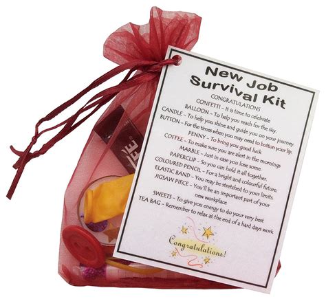 New Job Survival Kit T Great Novelty T Or Alternative To A Card