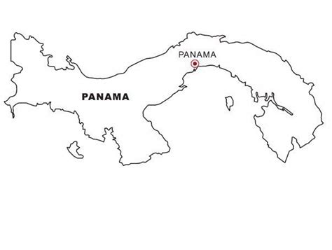 Panama Map Coloring Page Coloring Pages Panama Map