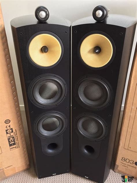 Bowers And Wilkins 800 Series 803s Black Ash Floor Standing Speakers