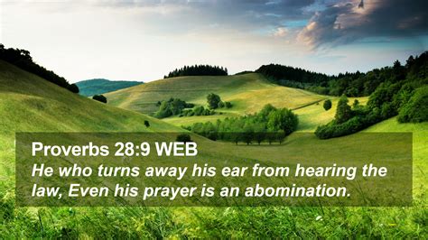 Proverbs 289 Web Desktop Wallpaper He Who Turns Away His Ear From