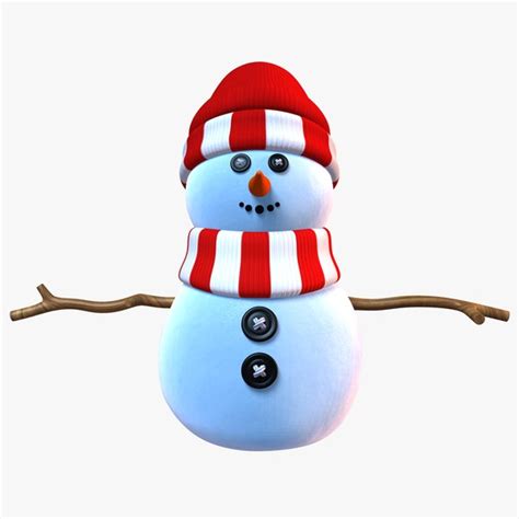Snowman 3d Models For Download Turbosquid