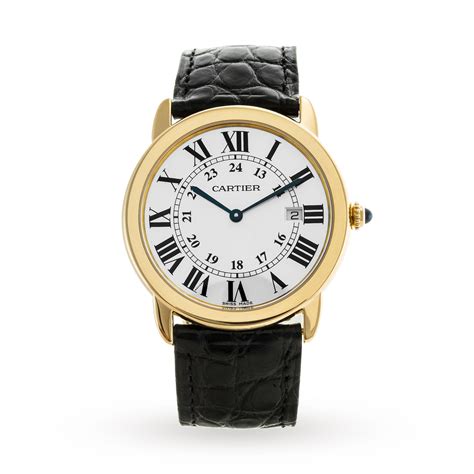 Cartier Ronde Solo De Cartier Watch 36mm Quartz Movement Yellow Gold