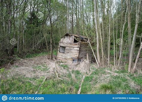 Abandoned Old Rickety Shed And Granary Royalty Free Stock Photo