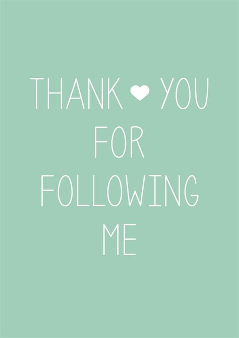 Thank You For Following Me On Pinterest