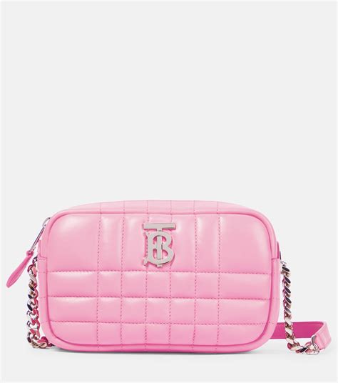 Lola Small Leather Shoulder Bag In Pink Burberry Mytheresa