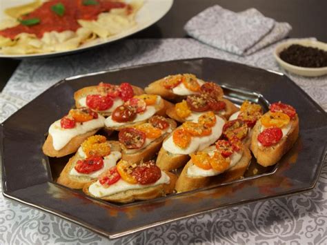 Cheesy Tomato Bruschetta Recipe Cooking Channel