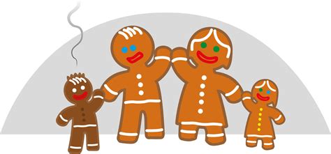 Gingerbread House With Family Clipart Clip Art Library