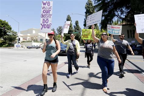 Students Rally To Protest Decision To Close Whittier Law School Los