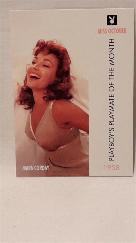 Playboy S Playmate Of The Month Miss October 1958 Mara Corday Von 1997