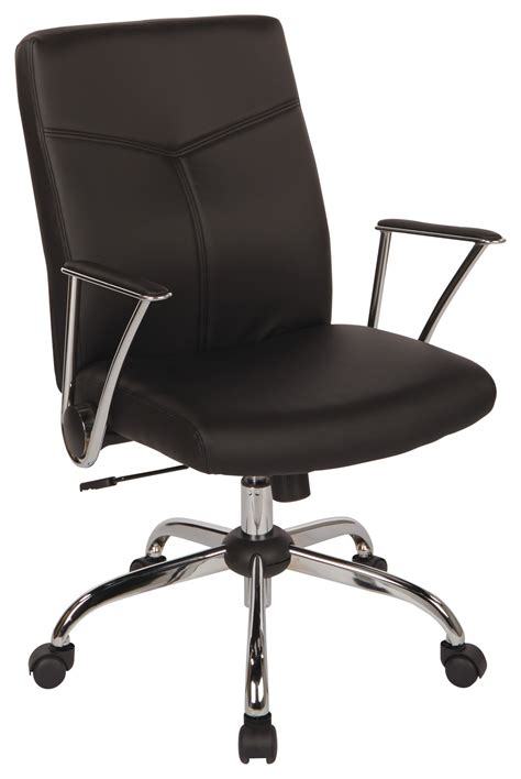 Mid Back Conference Room Chair With Flip Up Arms Work Smart By Office