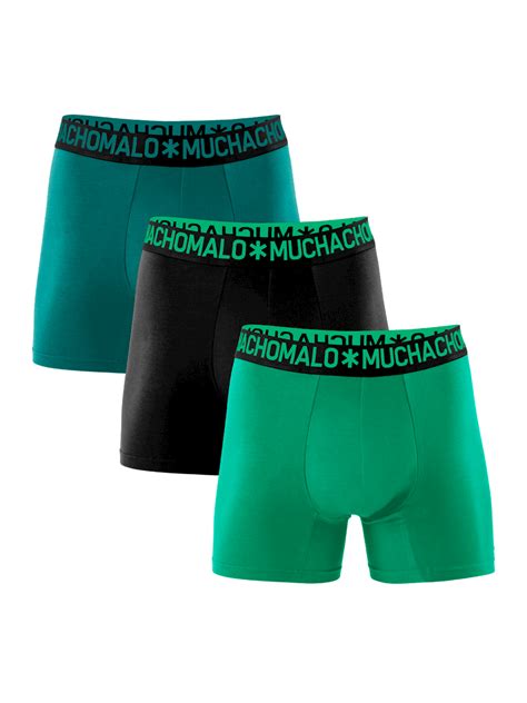 men 3 pack boxer shorts solid muchachomalo