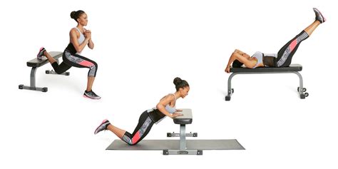 Clearance prices & free shipping! The Total-Body Bench Burn Workout - Padded Bench Exercise ...