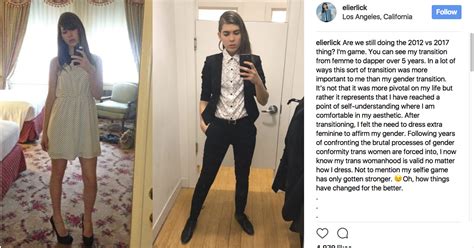Transgender Woman Side By Side Transition Photos