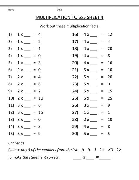 Times Table Practice Sheets Children Coloring Sheets