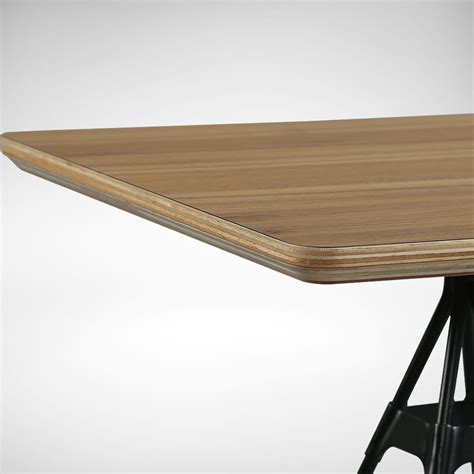 Our solid wood table tops are equipped with invisible metal burrs so that the wood does not warp. Laminated Tabletop With Natural Plywood Edging | Comfort ...