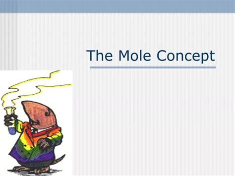 Ppt The Mole Concept Powerpoint Presentation Free Download Id4787514