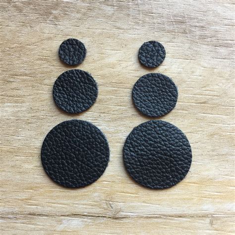 30 Pieces Leather Circle Blanks Disc Shapes Die Cuts Earrings Supplies