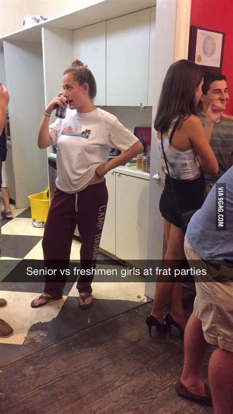 Senior VS Freshmen Girls At Frat Parties GAG