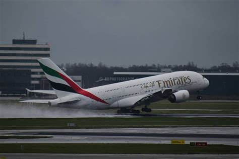 Emirates A380 Take Off By Schiphol Emirates A380 Passenger Jet