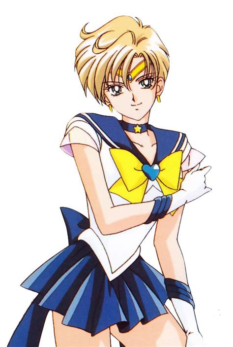An Anime Character With Blonde Hair Wearing A Blue And Yellow Outfit Holding A White Object