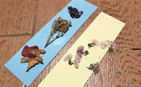 How To Make Pressed Flower Bookmarks Little Day Out