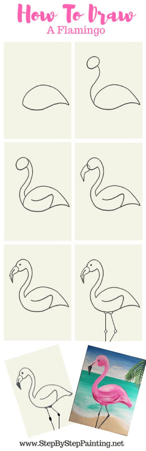 How To Draw A Flamingo Step By Step