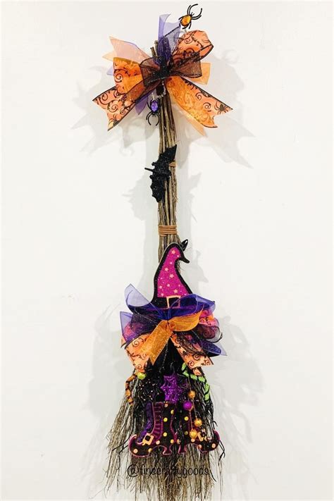 Sold Witch Broom Witch Decor Witch Legs Witch Door Hanger Etsy