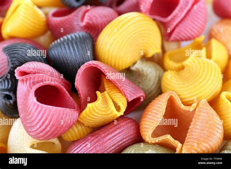 Colorful Pasta Close Up Stock Photo Alamy