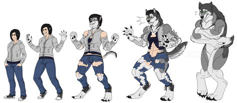 Female Werewolf Transformation Sequence