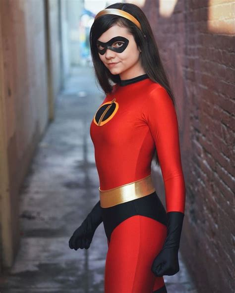 The Incredibles Cosplay The Girls Violet Parr Creative Costumes Tights Outfit Skin Tight