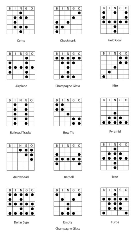 Bingo Patterns Printable Printable World Holiday