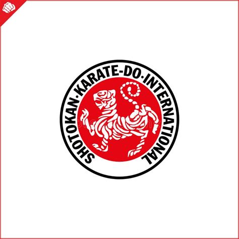 Emblem Symbol Martial Arts Shotokan Karate Tiger Stock Vector