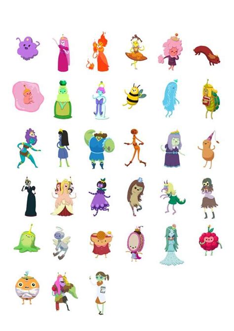 All The Princess In Original Form Adventure Time Characters