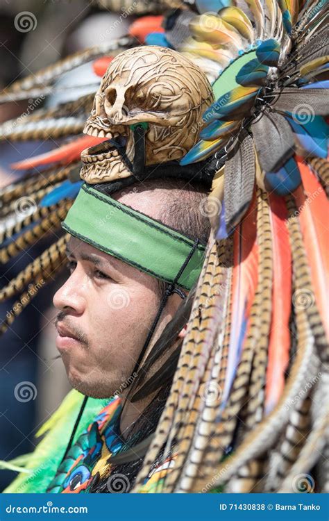 Mexican Indigenous Man With Head Dress Editorial Stock Photo Image Of