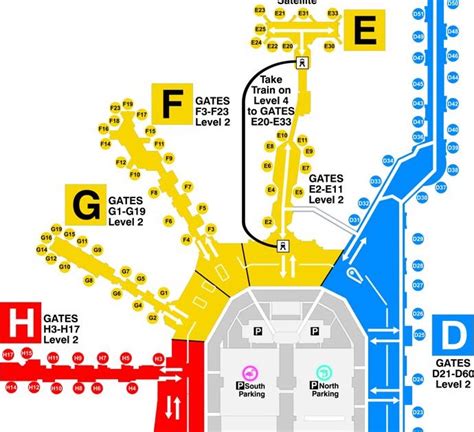 Services at arrival, departure and transits. Atlanta Airport Food Map Concourse T - Map of Concourse E ...