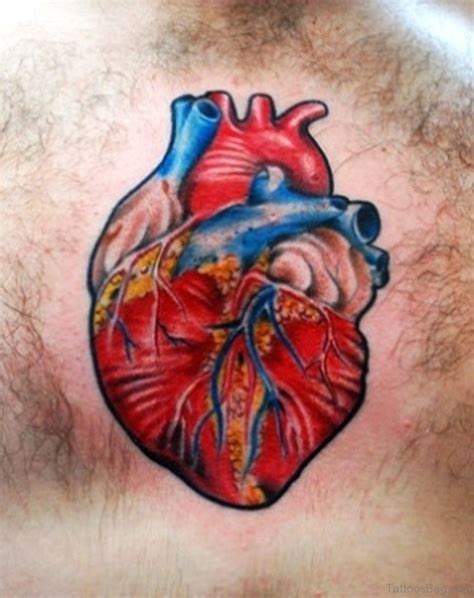 75 Attractive Heart Tattoos On Chest