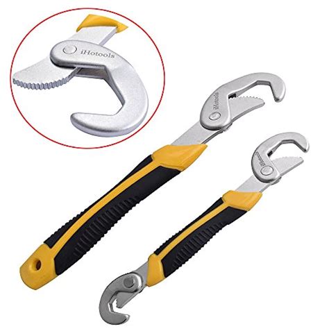 2pc Snapn Grip 9 32mm Adjustable Wrench Spanner Universal Quick Multi